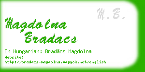 magdolna bradacs business card