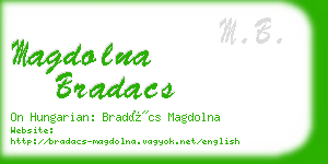 magdolna bradacs business card